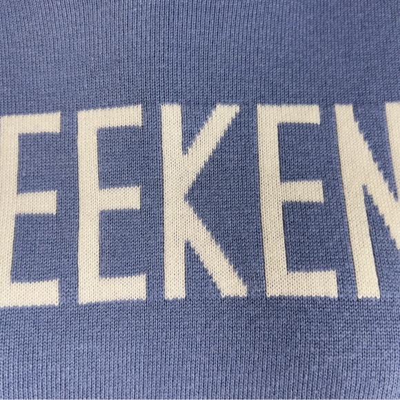 Rachel Zoe Weekend Hoodie Lightweight Knit Sweater Pullover Top Long Sleeve Blue - Picture 3 of 14